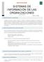SISTEMAS DE INFORMACIÓN DE LAS ORGANIZACIONES