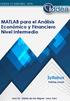 MATLAB para el Análisis Económico y Financiero Nivel Intermedio