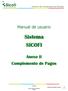 Sistema SICOFI. Anexo II Complemento de Pagos. Manual de usuario. Uso Público. Información Propiedad de Teledesic 1