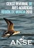 CONTENIDO: MEMORIA del Censo Invernal de Aves Acuáticas de la Región de Murcia, Coordinador: Antonio Fernández-Caro Gómez / ANSE.
