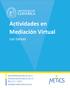Actividades en Mediación Virtual. Las tareas