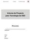 Informe de Proyecto para Tecnología de ESO