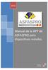 Manual de la APP de ASFASPRO para dispositivos móviles.
