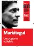 Mariátegui. Un programa socialista JULIO AGOSTO 2018 CUADERNOS DE DIFUSION DEL MARXISMO LENINISMO MAOISMO SUPLEMENTO