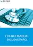 CHI-043 MANUAL ENGLISH/ESPAÑOL MANUAL CHI-043 MULTICAST
