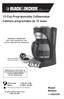 12-Cup Programmable Coffeemaker Cafetera programable de 12 tazas