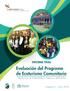 INFORME FINAL. Evaluación del Programa de Ecoturismo Comunitario. Subdirección de Sostenibilidad y Negocios Ambientales