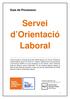 Guia de Processos: Servei d Orientació Laboral