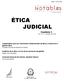 ÉTICA JUDICIAL. Cuaderno 5 Vol. 3, n. 2, octubre de Lineamientos para las comisiones institucionales de ética y valores en la gestión ética