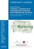 FORMACIÓN E-LEARNING. Curso Online de Creación y gestión de la estrategia de marketing para empresas de servicios
