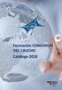 A continuación, les presentamos el catálogo de cursos que el CONSORCIO DEL CAUCHO tiene previsto poner en marcha a lo largo del 2018.