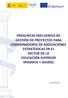 PREGUNTAS FRECUENTES DE GESTIÓN DE PROYECTOS PARA COORDINADORES DE ASOCIACIONES ESTRATÉGICAS EN EL SECTOR DE LA EDUCACIÓN SUPERIOR ERASMUS + (KA203)
