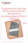 Programas de mano del Centro para la Difusión de la Música Contemporánea (CDMC)