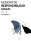 MEMORIA DE RESPONSABILIDAD SOCIAL 2017 Arada Ingeniería S.L.