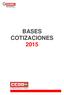 BASES COTIZACIONES 2015