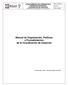 Manual de Organización, Políticas y Procedimientos de la Coordinación de Asesores