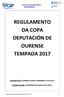 REGULAMENTO DA COPA DEPUTACIÓN DE OURENSE TEMPADA 2017
