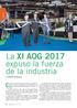 La XI AOG 2017 expuso la fuerza de la industria