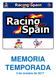 ÍNDICE B. PROGRAMA RACING FOR SPAIN KARTING NACIONAL. C. PROGRAMA RACING FOR SPAIN-KARTING CIK/FIA.