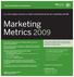 Marketing Metrics 2009
