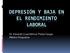 DEPRESIÓN Y BAJA EN EL RENDIMIENTO LABORAL. Dr. Eduardo Cuauhtémoc Platas Vargas Médico Psiquiatra