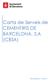 Carta de Serveis de CEMENTIRIS DE BARCELONA, S.A (CBSA)