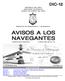 AVISOS A LOS NAVEGANTES PUBLICACIÓN MENSUAL AVISOS DEL 085 AL 110
