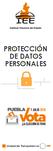 PROTECCIÓN DE DATOS PERSONALES