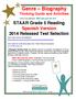 STAAR Grade 5 Reading Spanish Version 2014 Released Test Selection