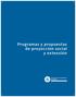 Programas y propuestas de proyección social y extensión