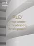 PLD Programme for Leadership Development VALENCIA