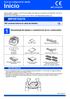 del equipo y comprobación de los componentes Guía del usuario Guía de configuración rápida Cinturón de arrastre (preinstalada)