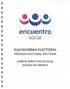 encuentro socia PLATAFORMA ELECTORAL PROCESO ELECTORAL COMITÉ DIRECTIVO ESTATAL ESTADO DE MÉXICO
