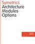 Symetrics Architecture Modules Options