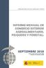 INFORME MENSUAL DE COMERCIO EXTERIOR AGROALIMENTARIO, PESQUERO Y FORESTAL: