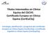 Títulos Intermedios en Clínica Equina del CGCVE: Certificado Europeo en Clínica Equina (CertEuCEq)