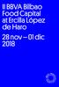 II BBVA Bilbao Food Capital at Ercilla López de Haro 28 nov 01 dic 2018