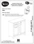 min ASSEMBLY INSTRUCTIONS INSTRUCTIONS D ASSEMBLAGE / 201. Rev.:A 09 06/ 5. Bar cabinet with bottle and glass storage