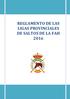 REGLAMENTO DE LAS LIGAS PROVINCIALES DE SALTOS DE LA FAH 2016